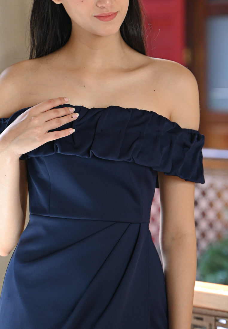 BebeBeige Off Shoulder Dress