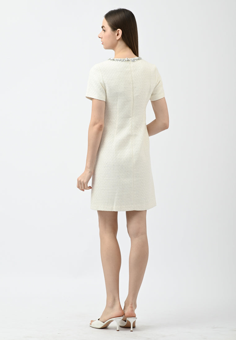 BebeButterfly Tweed Mini Dress