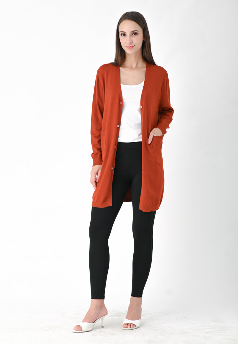 Plain B. Long Knit Cardigan