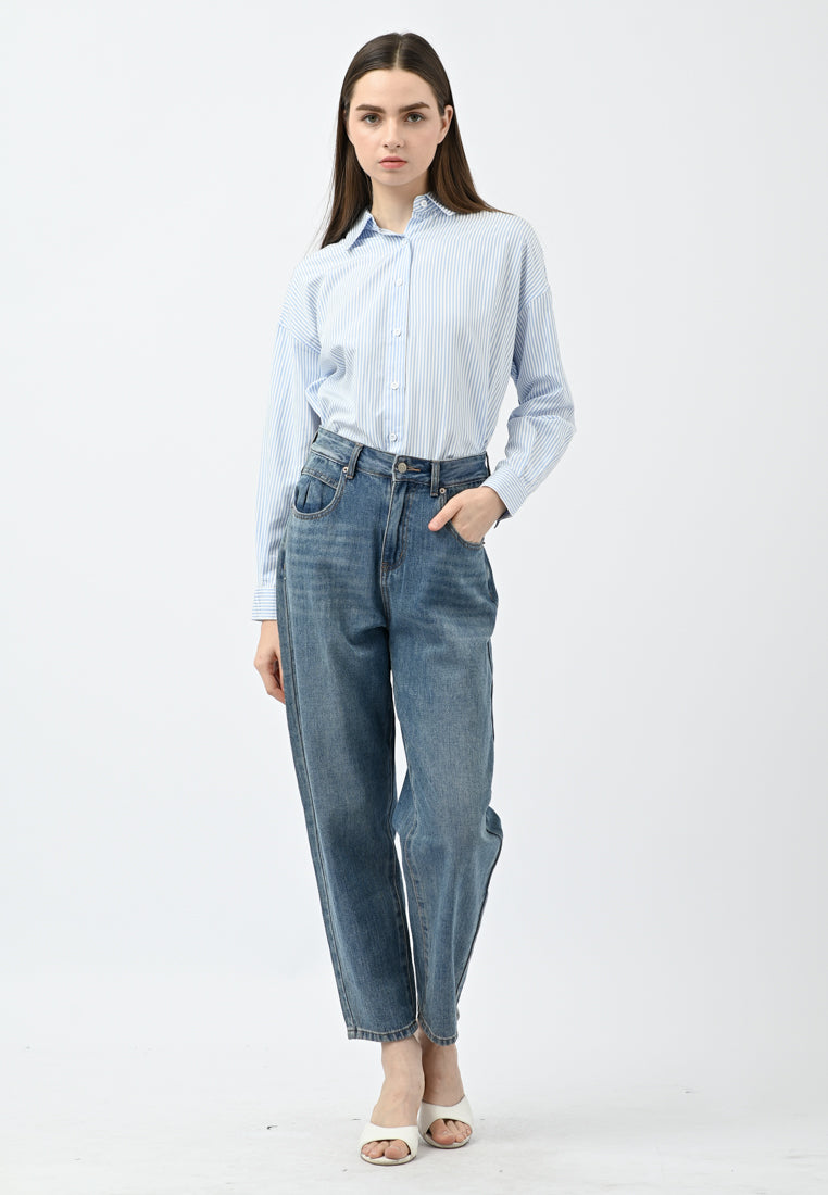Plain B. Long Sleeve Blouse