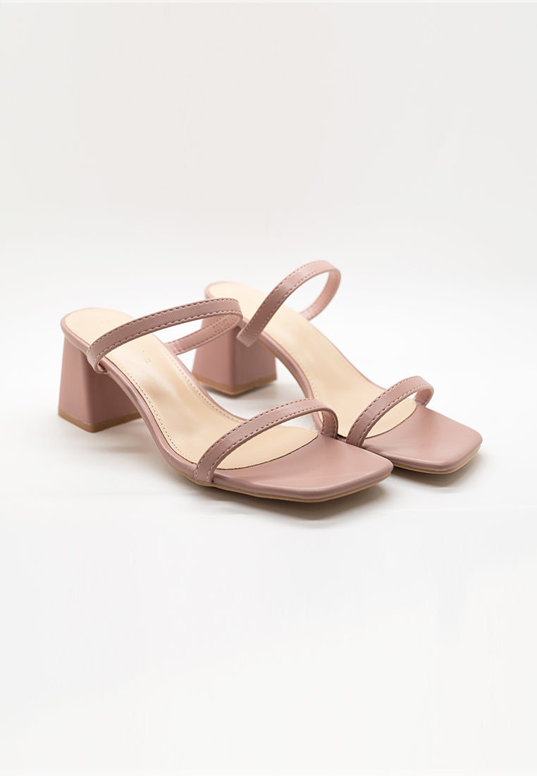 BeryBerries Comfy Slip On Sandals Heels