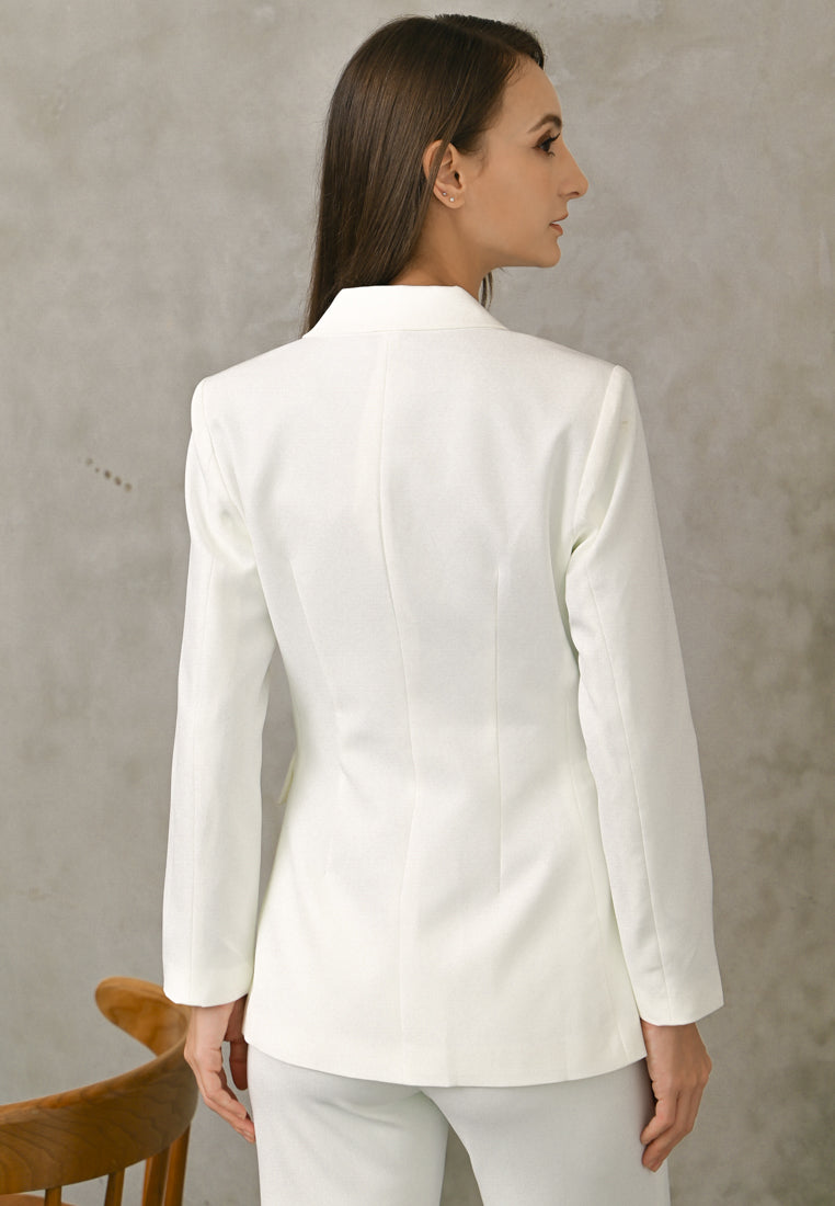BebeBeige Double-Breasted Blazer