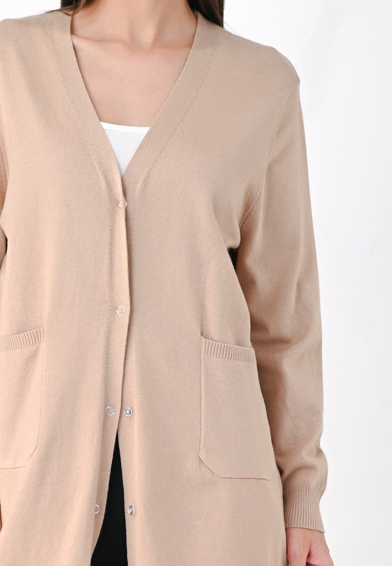Plain B. Long Knit Cardigan
