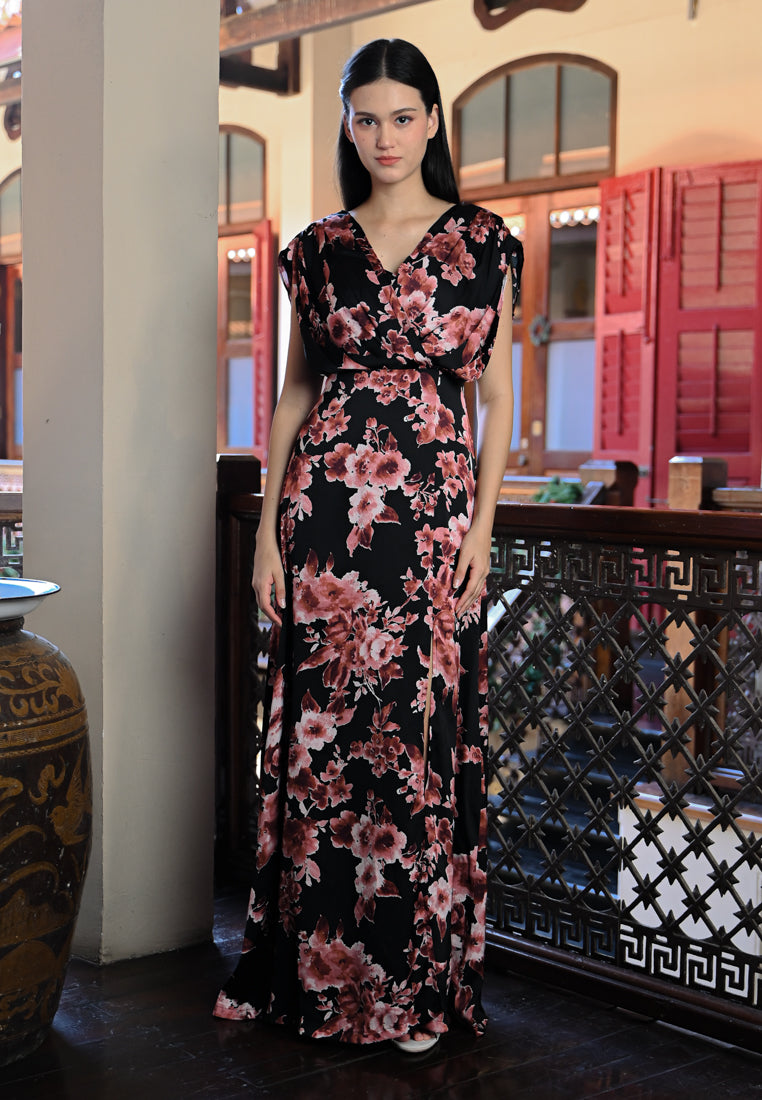 BebeButterfly Floral Maxi Dress