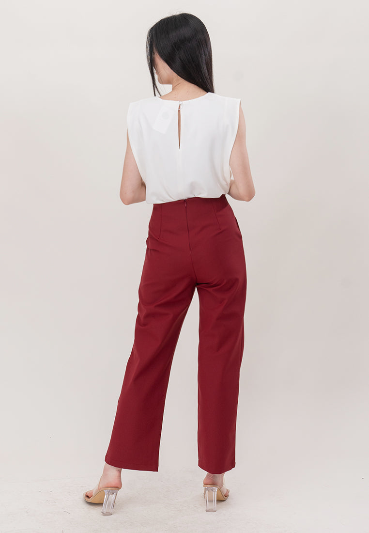 BebeBeige Polyester Sleeveless Blouse Top