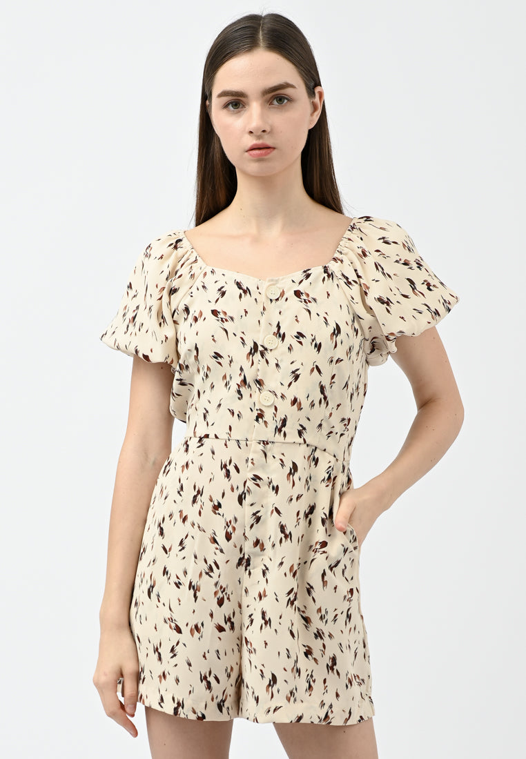 Plain B. Printed Playsuits