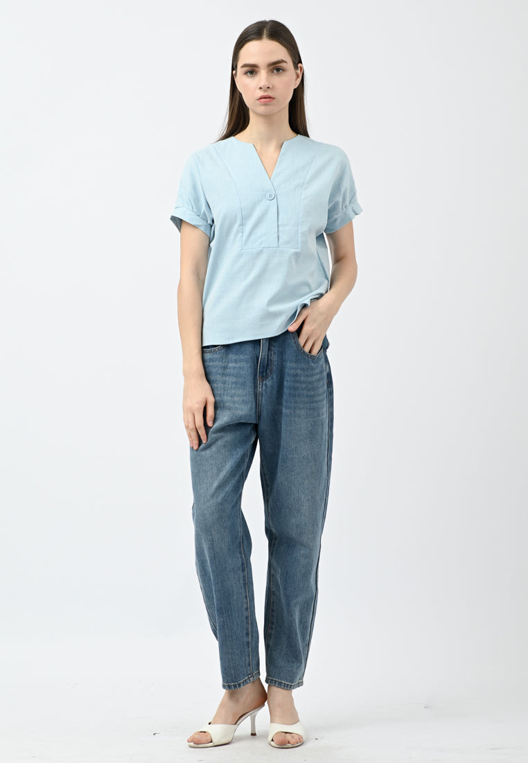 Plain B. Collar Shirt