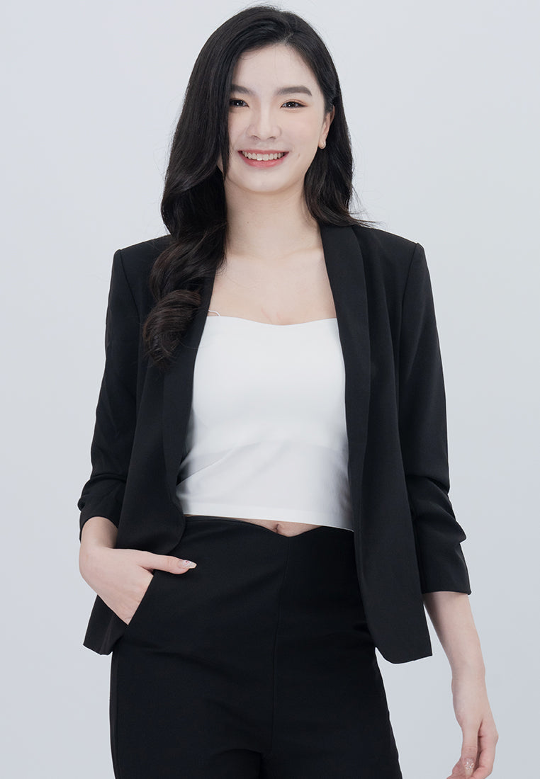 BebeBeige Blazer Coat With Pockets