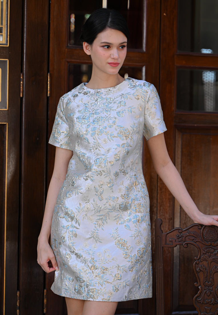 BebeButterfly Floral Print Mini Dress
