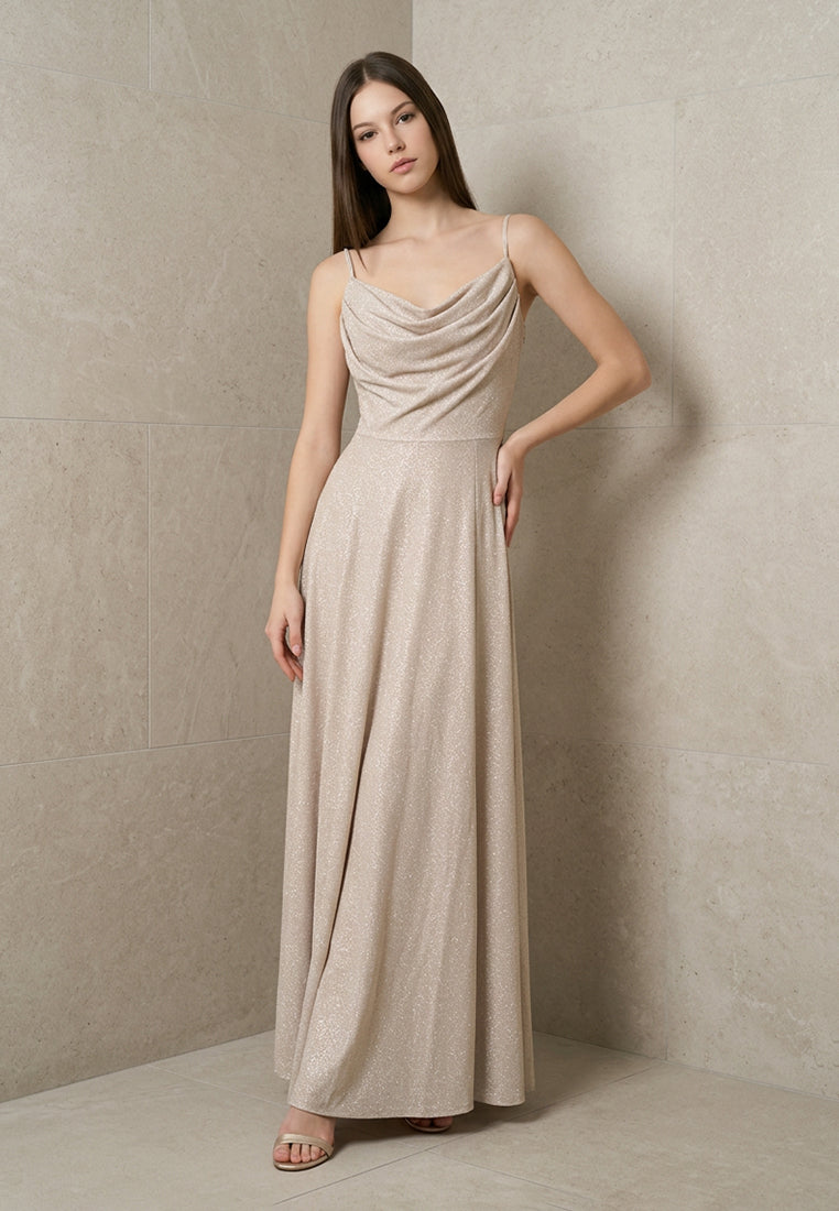 BebeBeige Single-strap Dress
