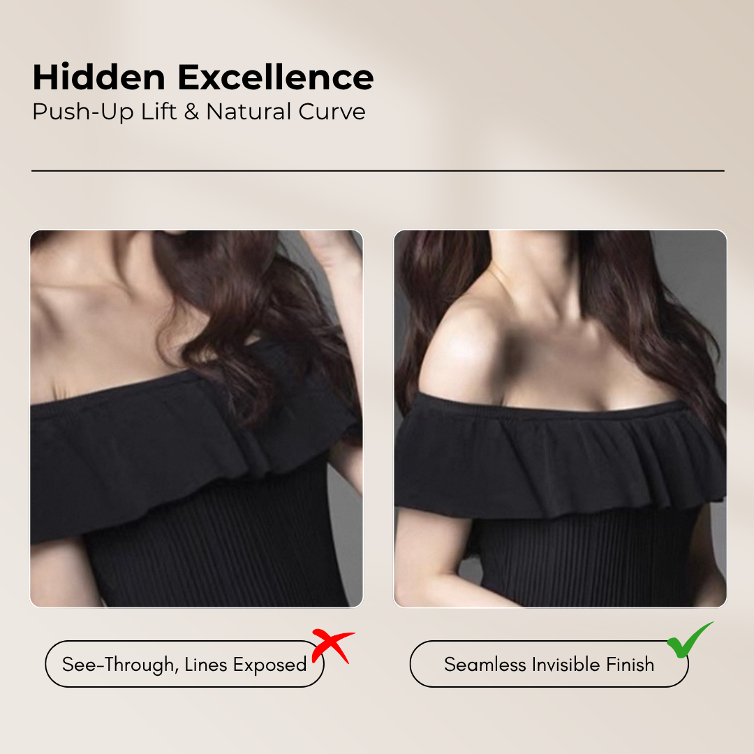 BebeButterfly Seamless Invisible Adhesive Push Up Nu Bra Stick On Front Buckle Wedding Silicone Bra