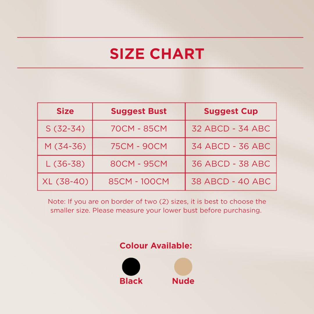 Plain B. Women Strapless Anti-Slip Stable Hold Seamless Invisible Half Cup Bra