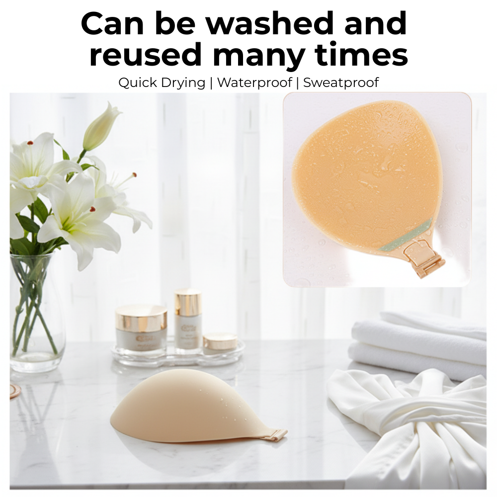 Esme Nubra Seamless Invisible Reusable Adhesive Push Up Comfortable & Easy Wear & Wash Nu Bra