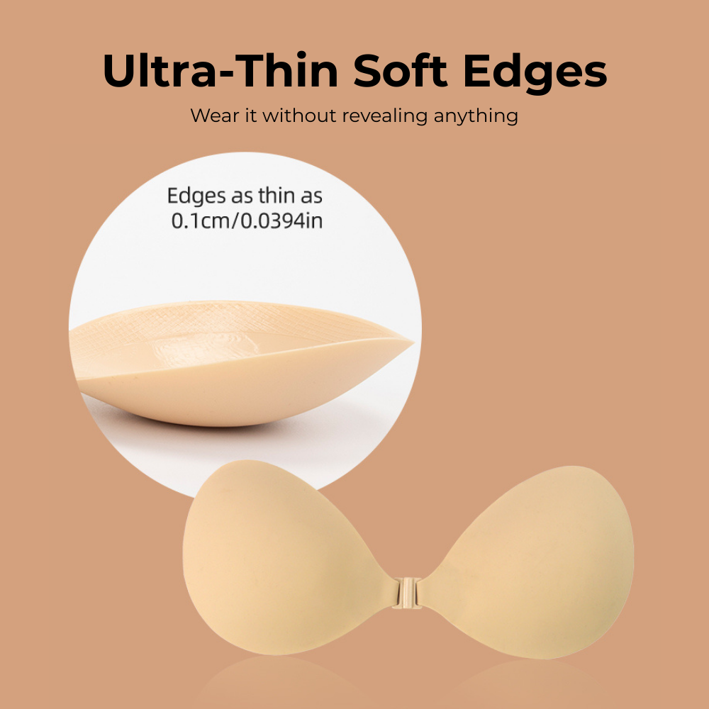 Esme Nubra Seamless Invisible Reusable Adhesive Push Up Comfortable & Easy Wear & Wash Nu Bra