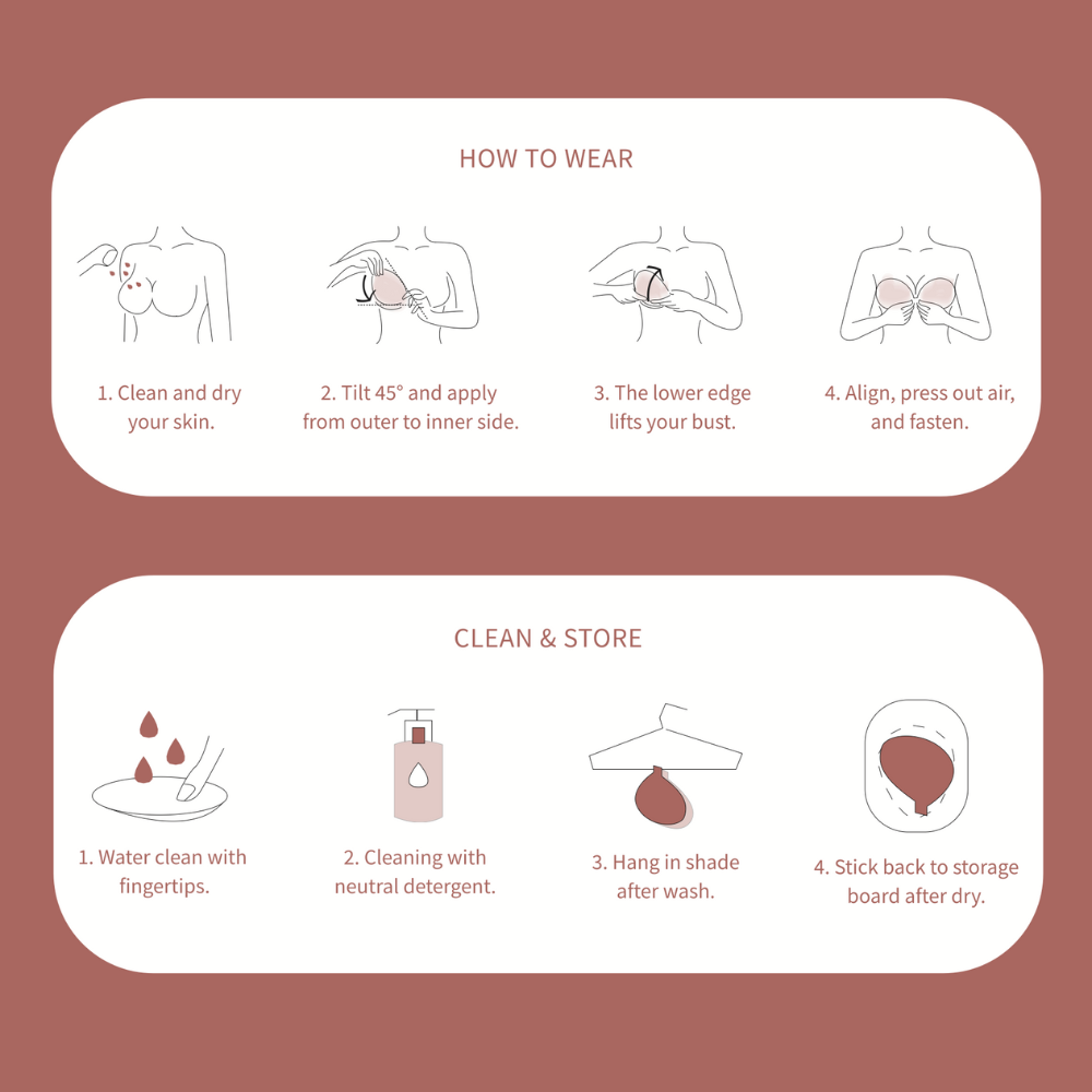 Esme Nubra Seamless Invisible Reusable Adhesive Push Up Comfortable & Easy Wear & Wash Nu Bra