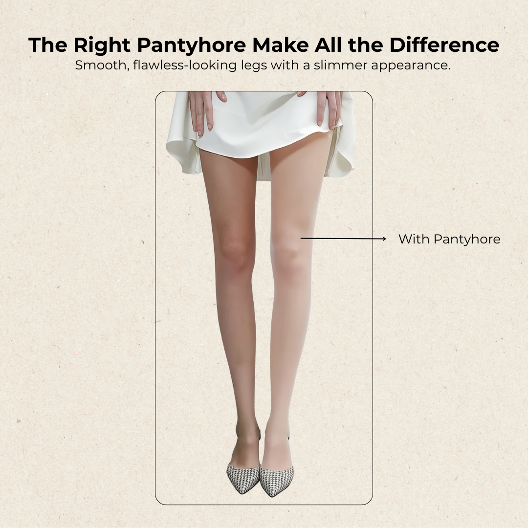 Bebebutterfly Full Coverage Comfort Fit Enhanced Durability Stockings Pantyhose Black & Beige - ST292