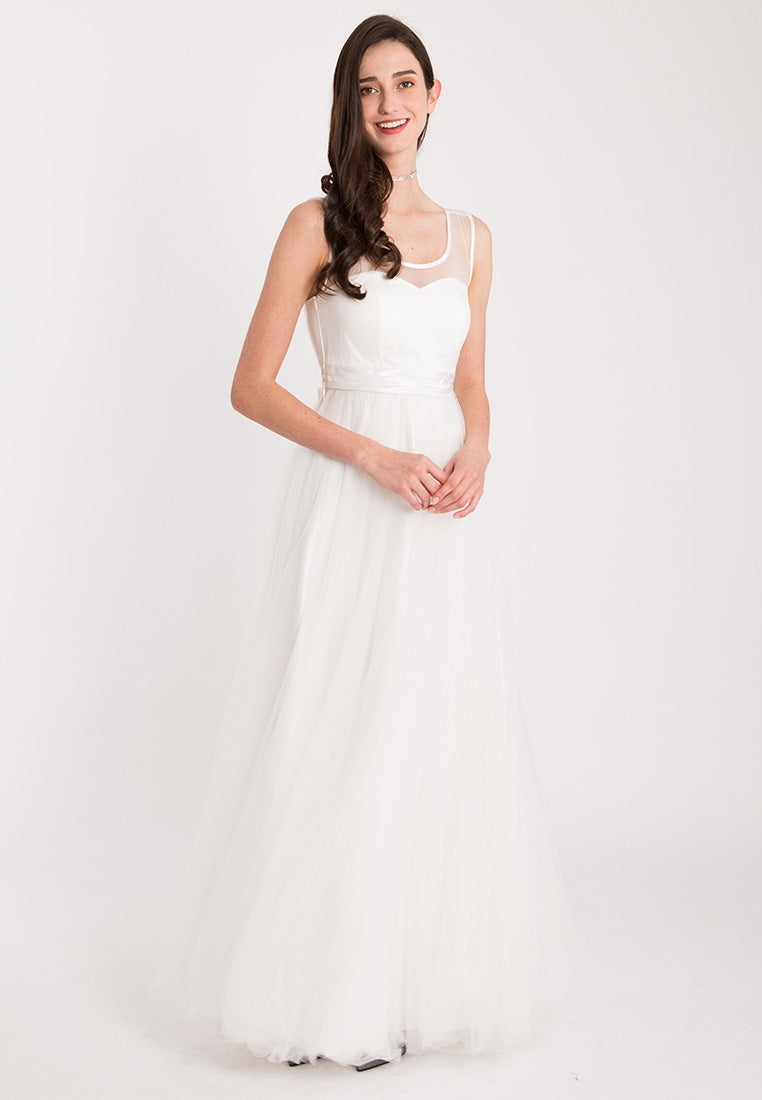 BebeBeige Sleeveless Maxi Elegant Gown Long Dinner Dress