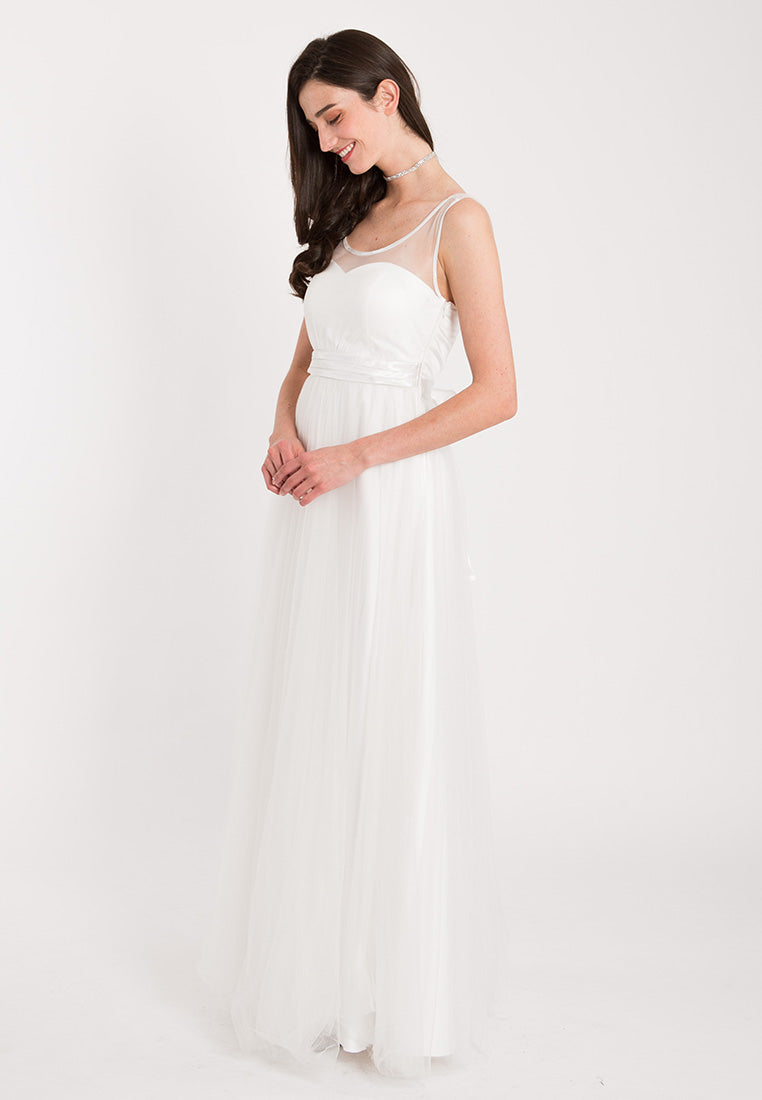 BebeBeige Sleeveless Maxi Elegant Gown Long Dinner Dress