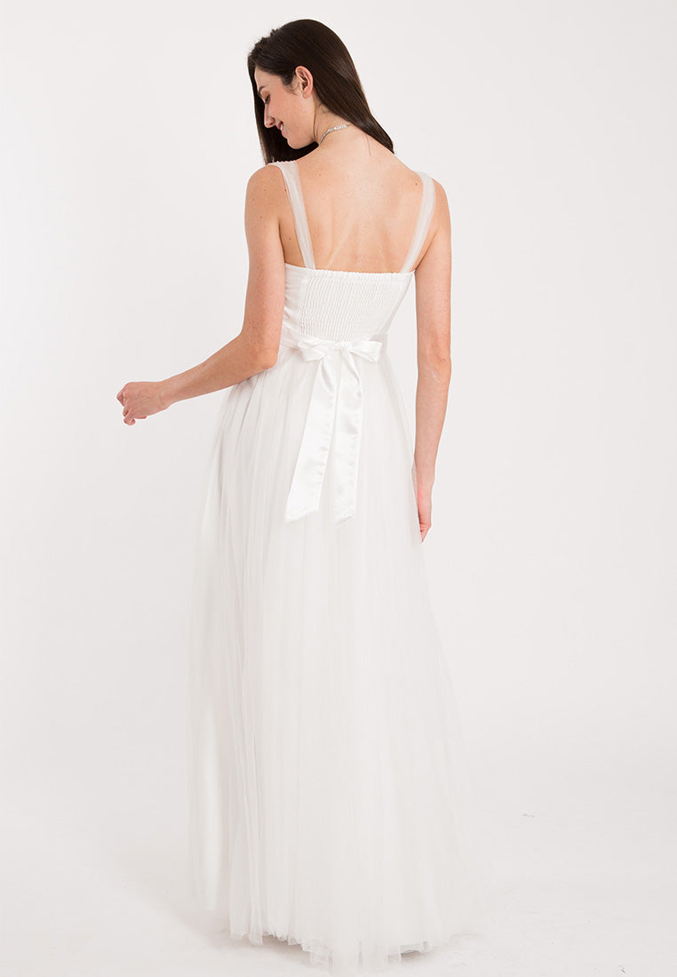 BebeBeige Sleeveless Maxi Elegant Gown Long Dinner Dress
