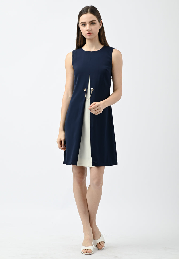 BebeBeige Sleeveless Work Dress