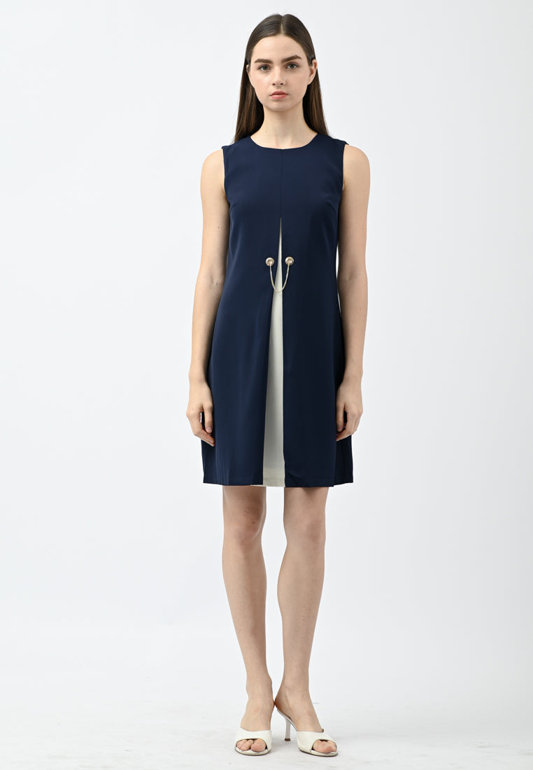 BebeBeige Sleeveless Work Dress