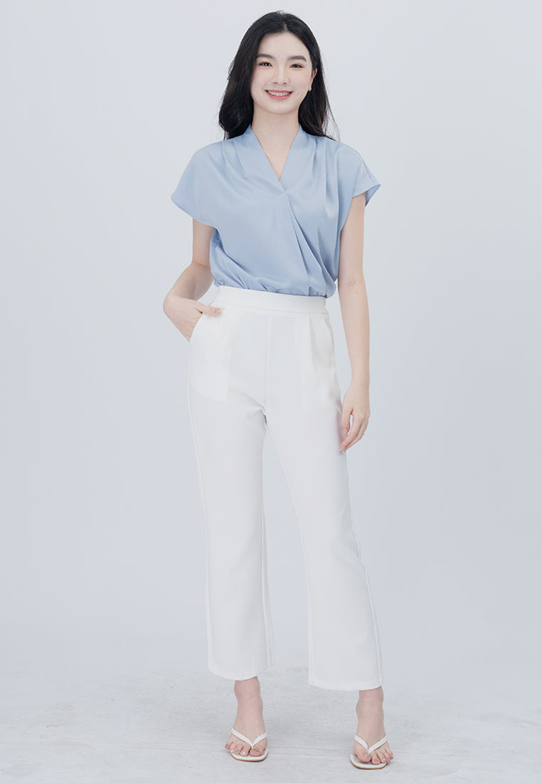 BebeBeige V-Neckline Cooling Blouse Top