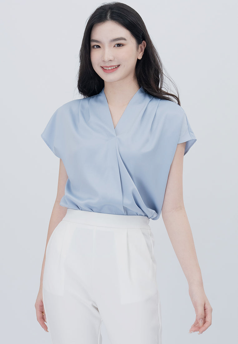 BebeBeige V-Neckline Cooling Blouse Top