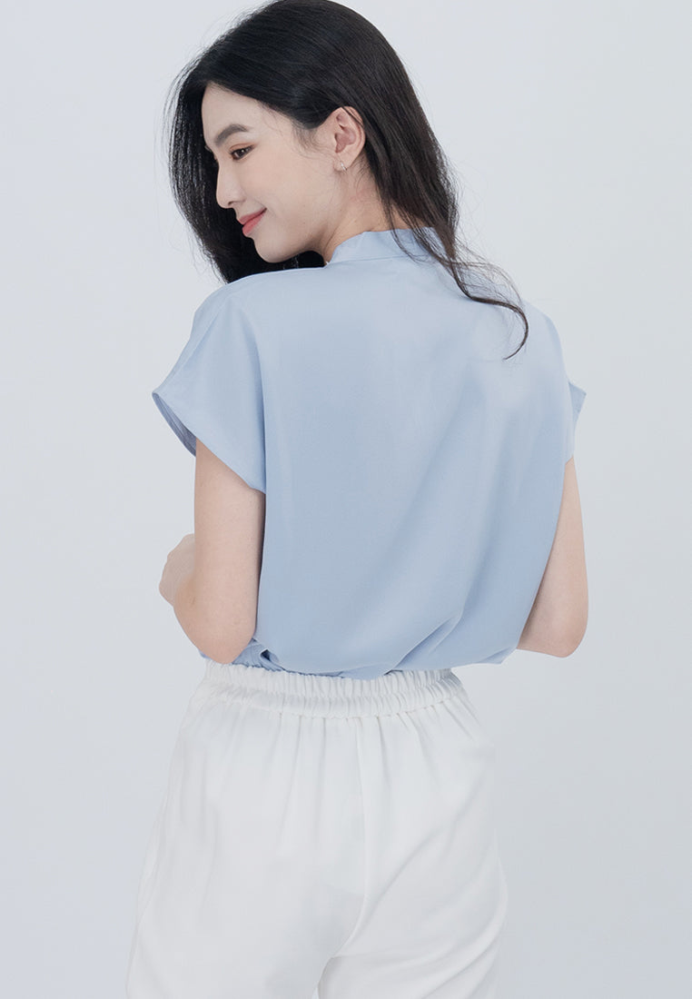 BebeBeige V-Neckline Cooling Blouse Top