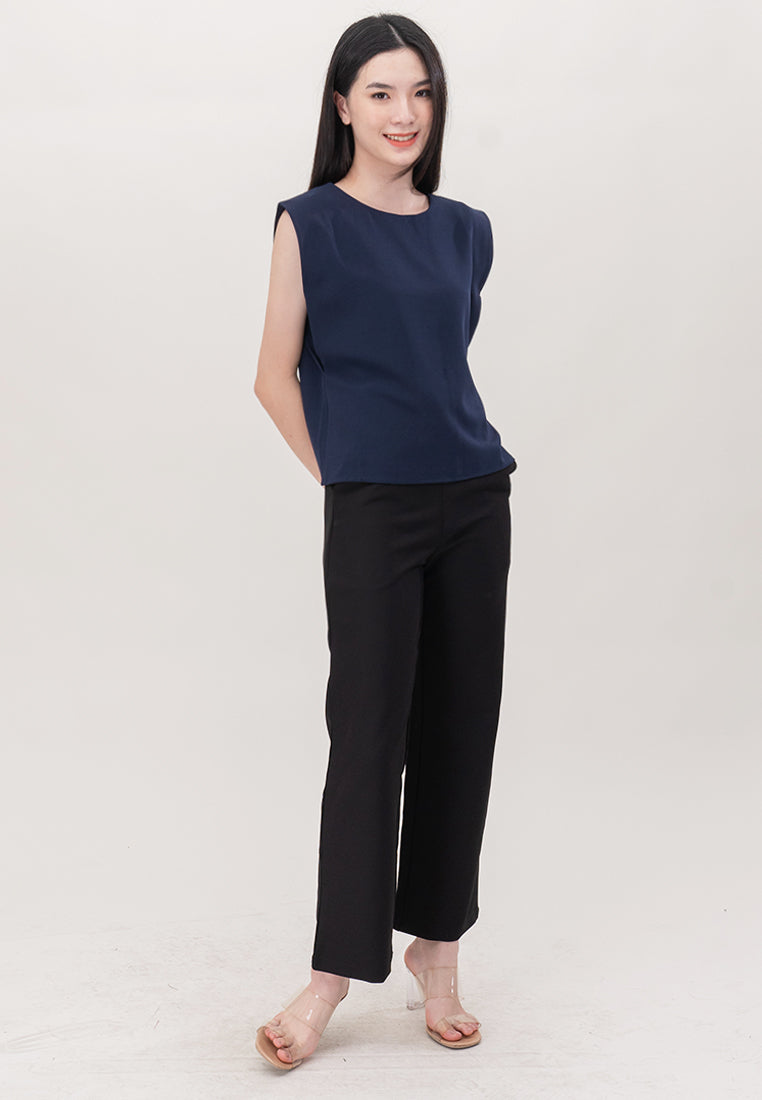BebeBeige Polyester Sleeveless Blouse Top