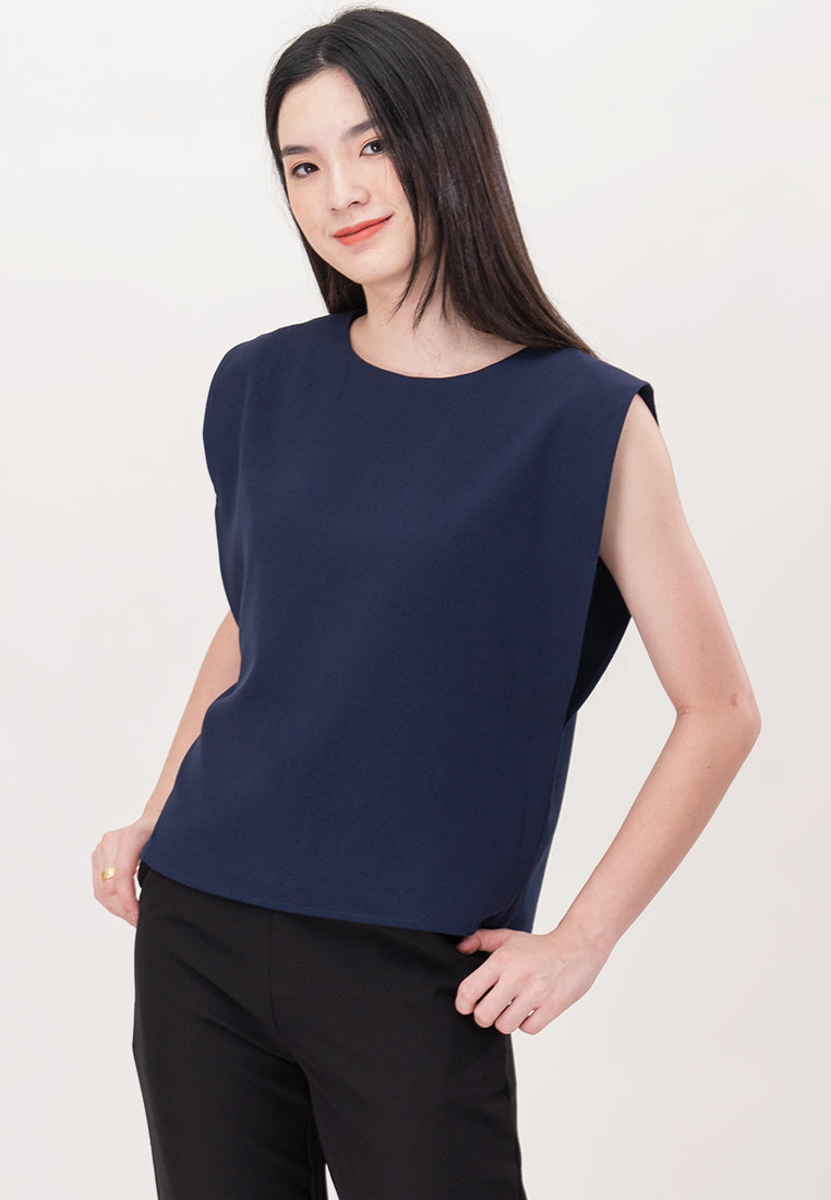 BebeBeige Polyester Sleeveless Blouse Top