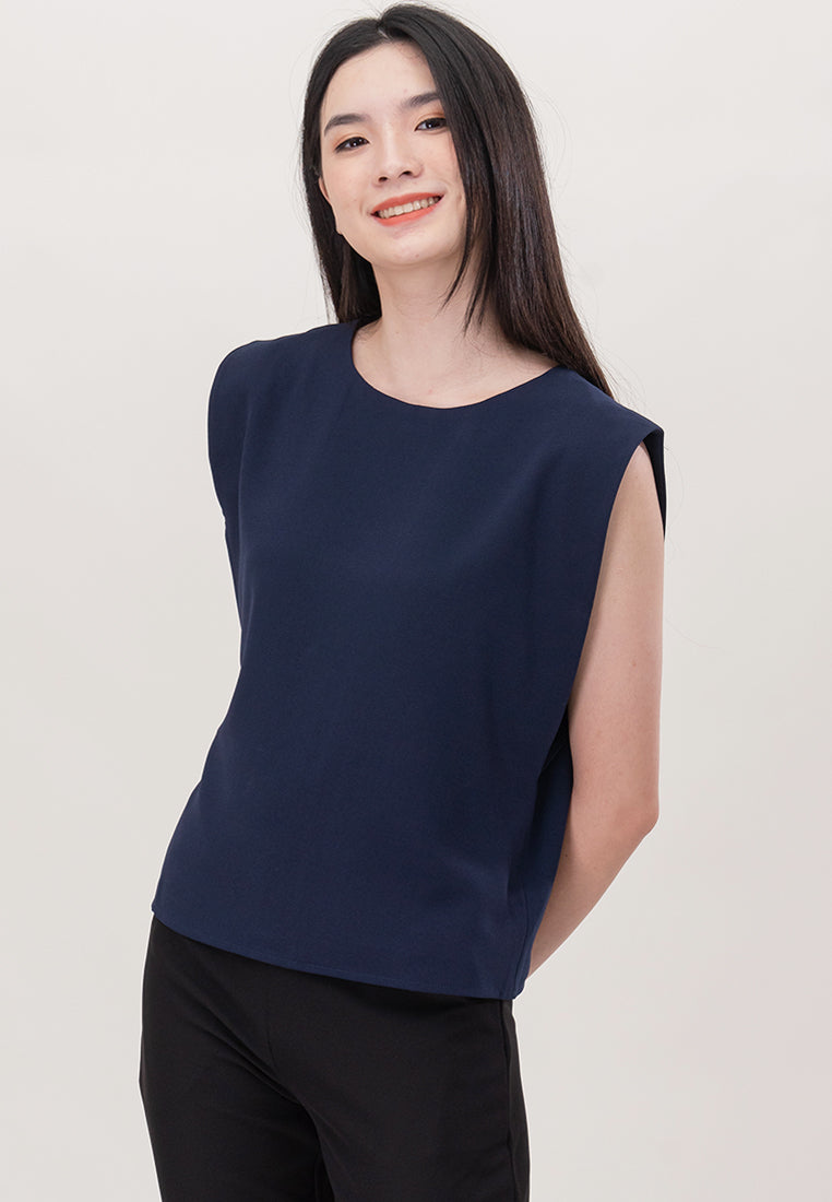 BebeBeige Polyester Sleeveless Blouse Top