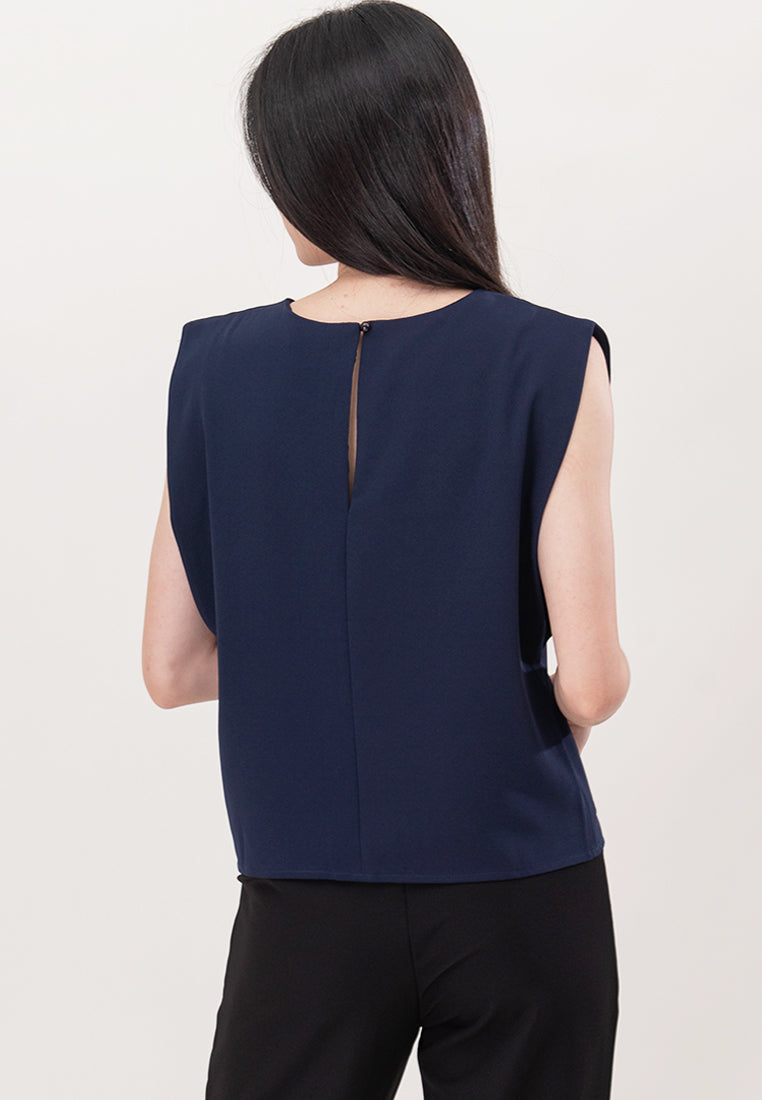 BebeBeige Polyester Sleeveless Blouse Top