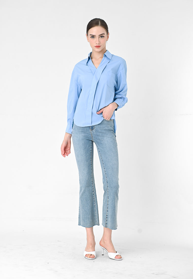 BebeBeige Long Sleeve Shirt Top