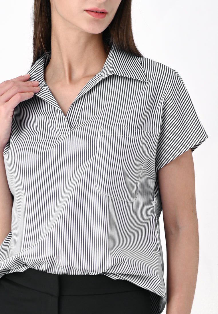 BebeBeige Stripe Shirt Top
