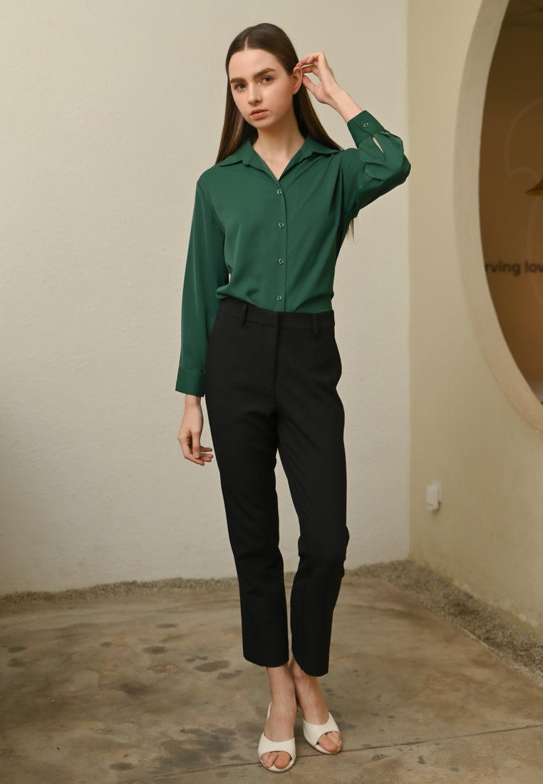 BebeBeige Long Sleeve Blouse Top