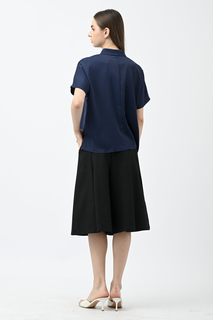 BebeBeige Collar Shirt Top