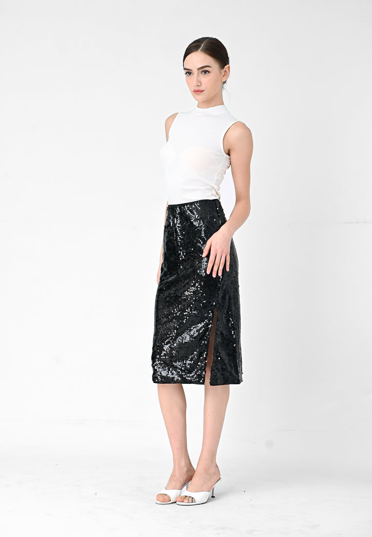 BebeBeige Cocktail Skirt Black