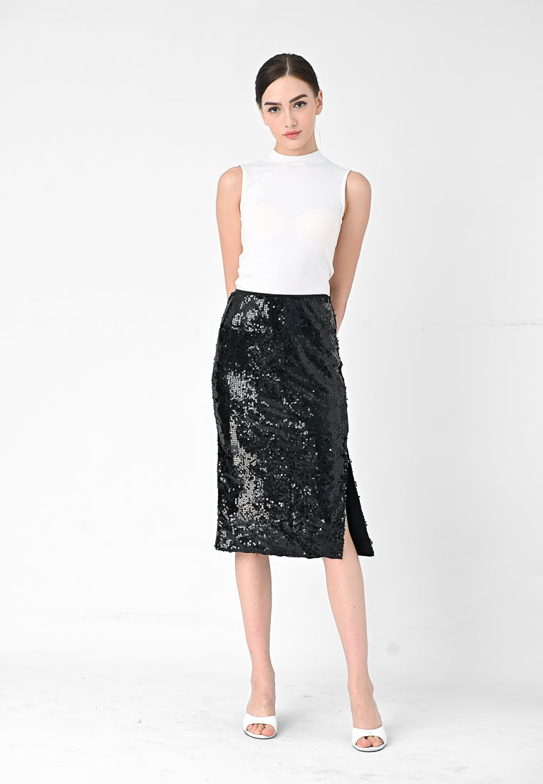 BebeBeige Cocktail Skirt Black