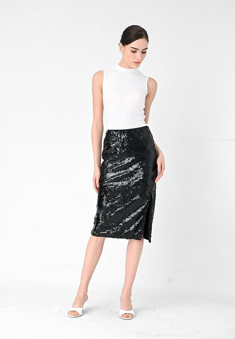 BebeBeige Cocktail Skirt Black