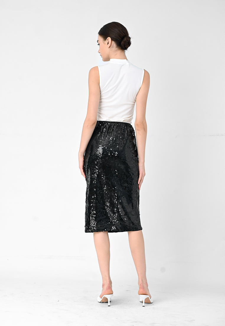 BebeBeige Cocktail Skirt Black