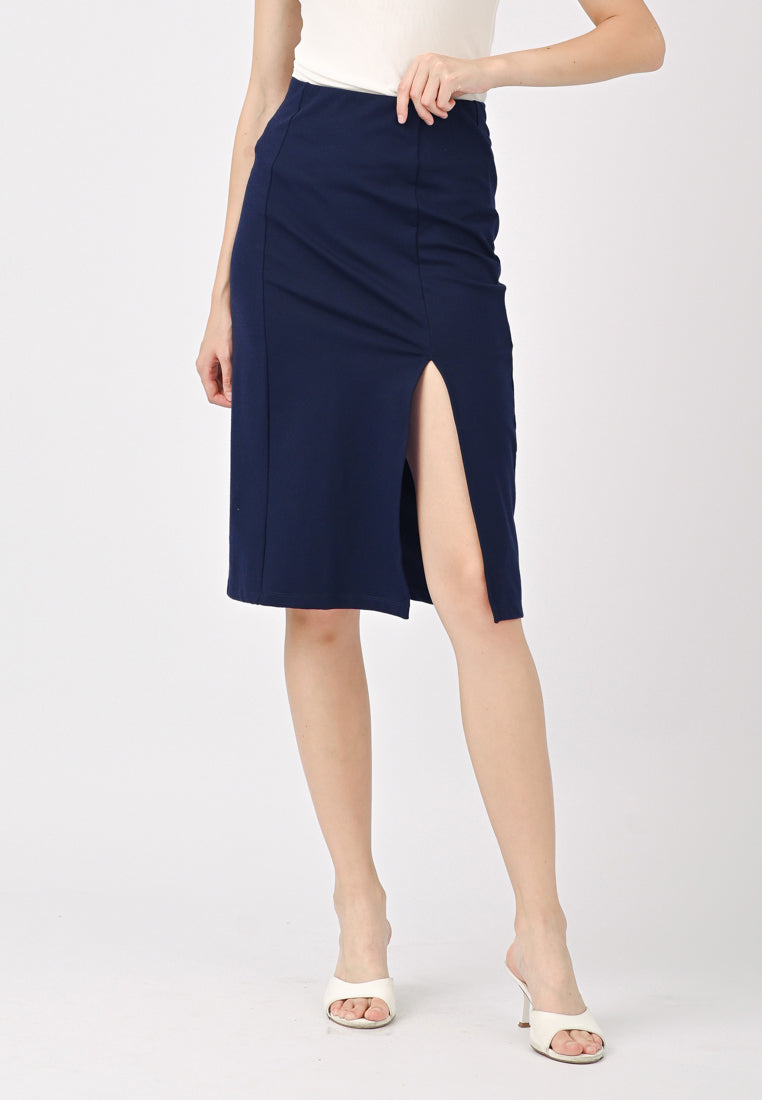 BebeBeige Slit On Pencil Skirt