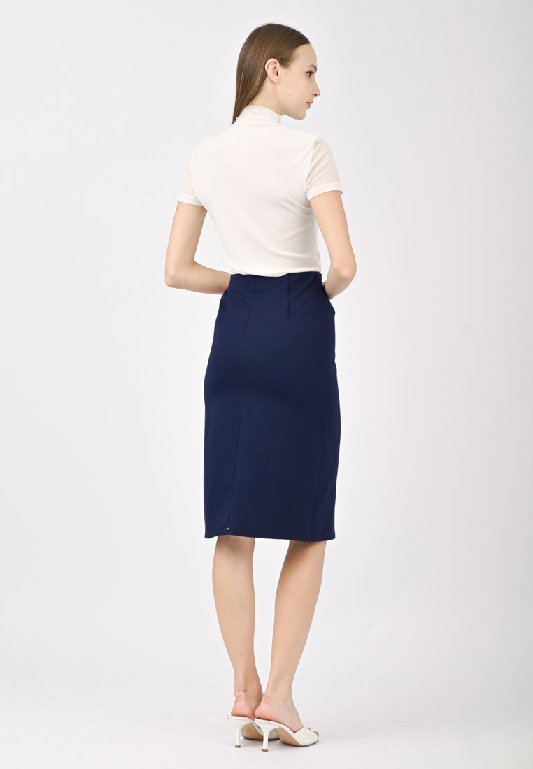 BebeBeige Slit On Pencil Skirt