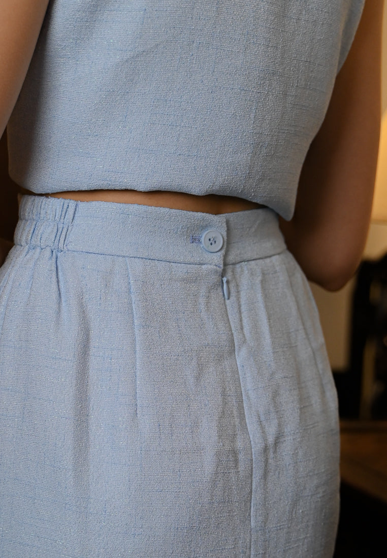 BebeBeige Slit On Mini Skirt