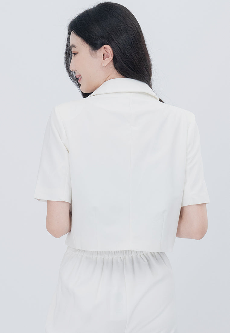 BebeBeige Cropped Blazer Coat
