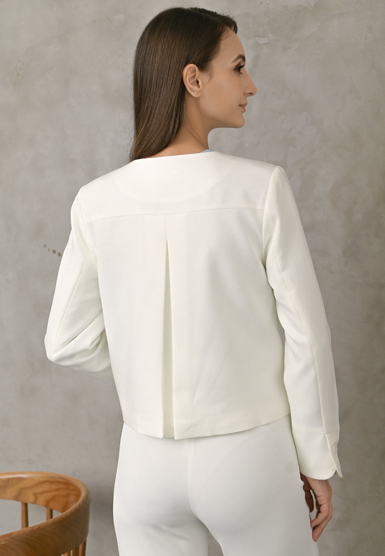 BebeBeige Round-Neck Blazer