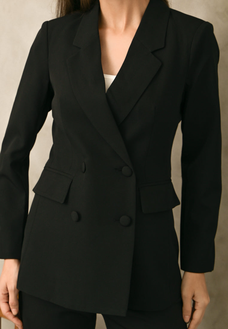 BebeBeige Double-Breasted Blazer