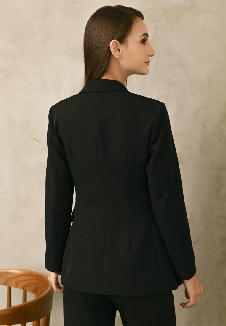 BebeBeige Double-Breasted Blazer