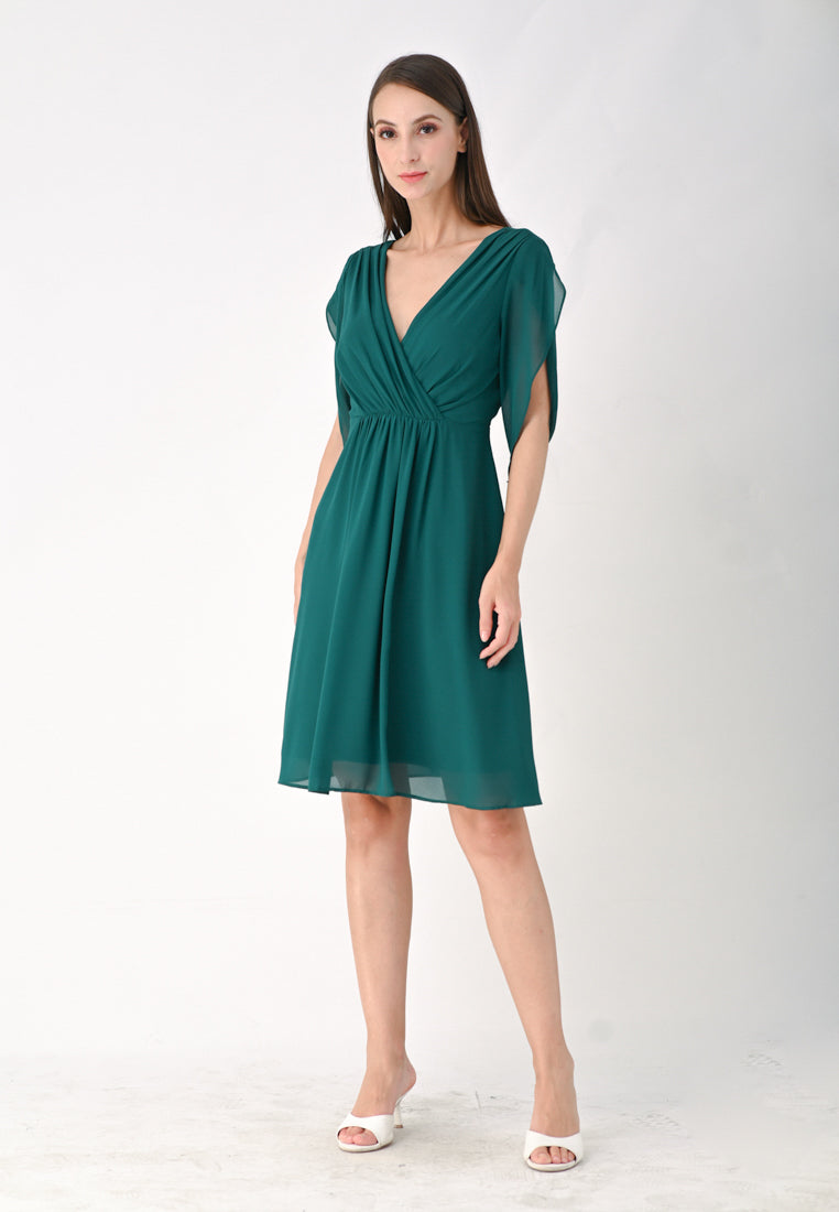 BebeButterfly Chiffon Mini Dress