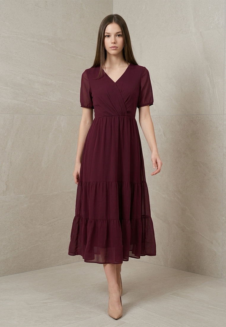 BebeButterfly Short Sleeve Dress
