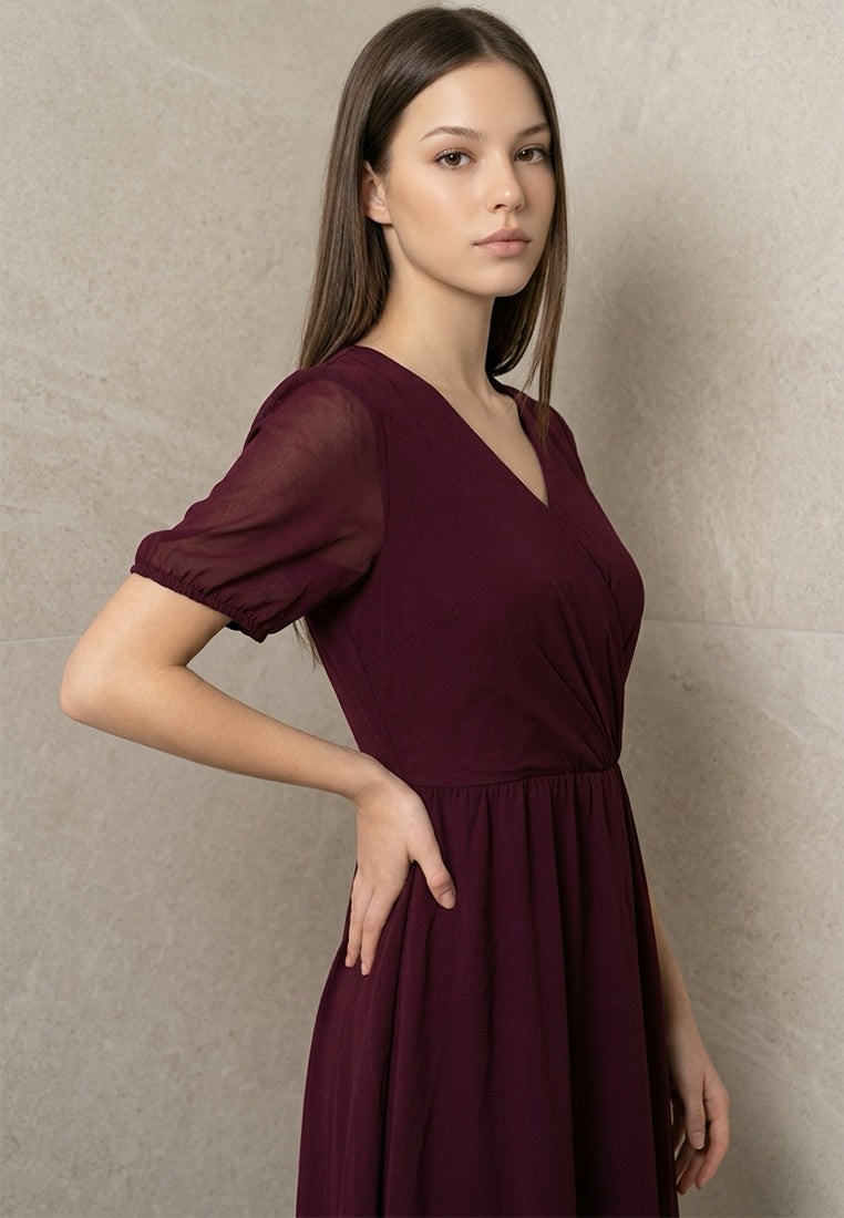 BebeButterfly Short Sleeve Dress